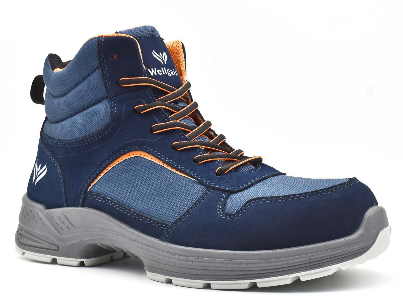 Low-Cut Work Shoe PN-2458 in Navy/Orange