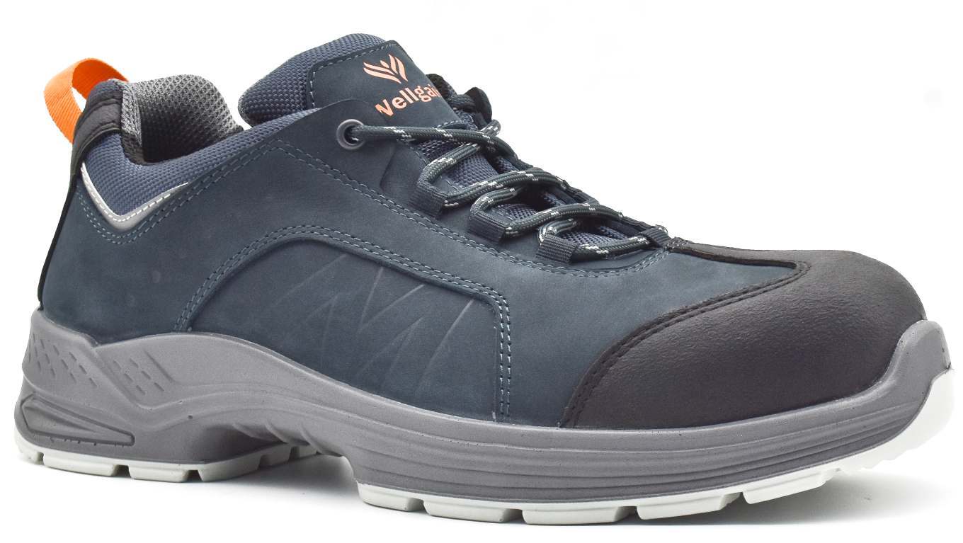 Mid-Cut Safety Boot PN-2488 in Navy/Orange