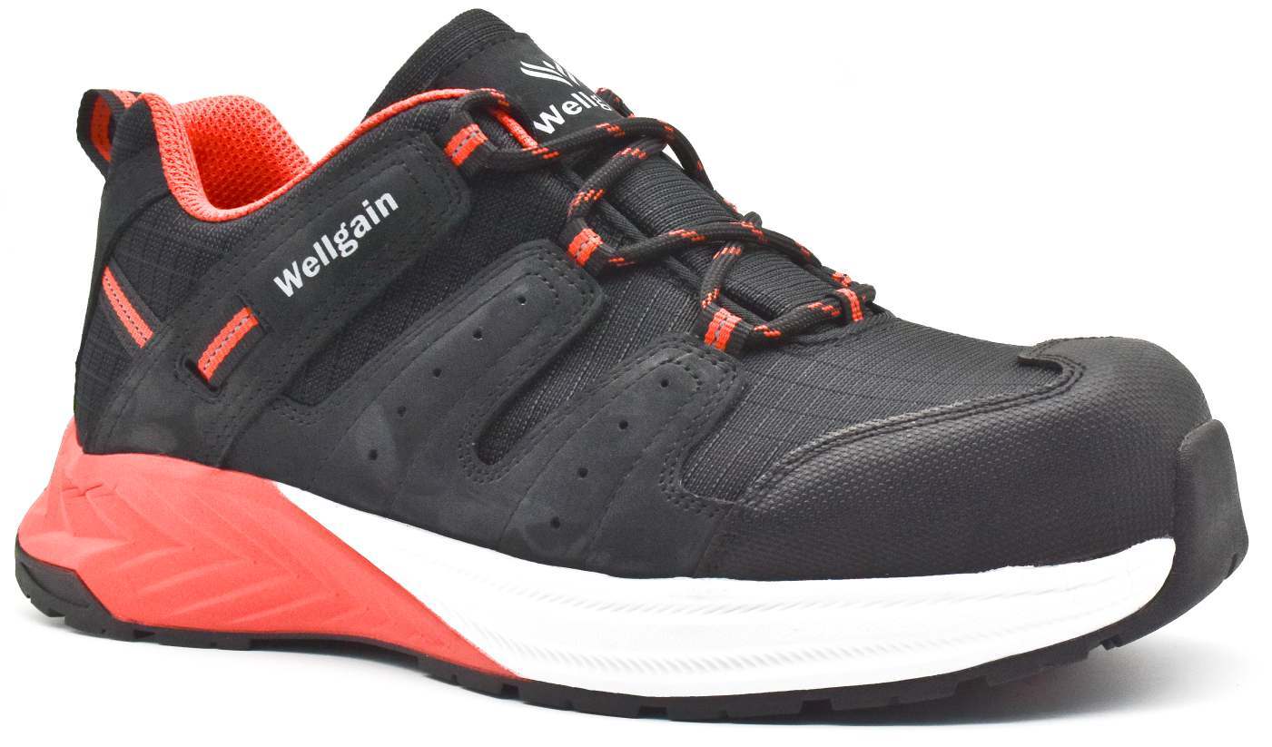 Lightweight Safety Trainer PC-2504 in Black/Red