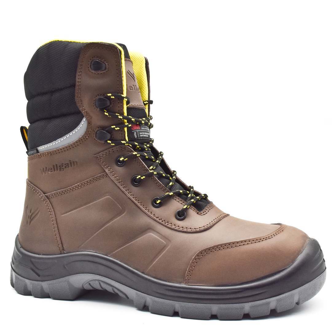 High-Cut & Outdoor Boot PN-2421 in Brown/Yellow