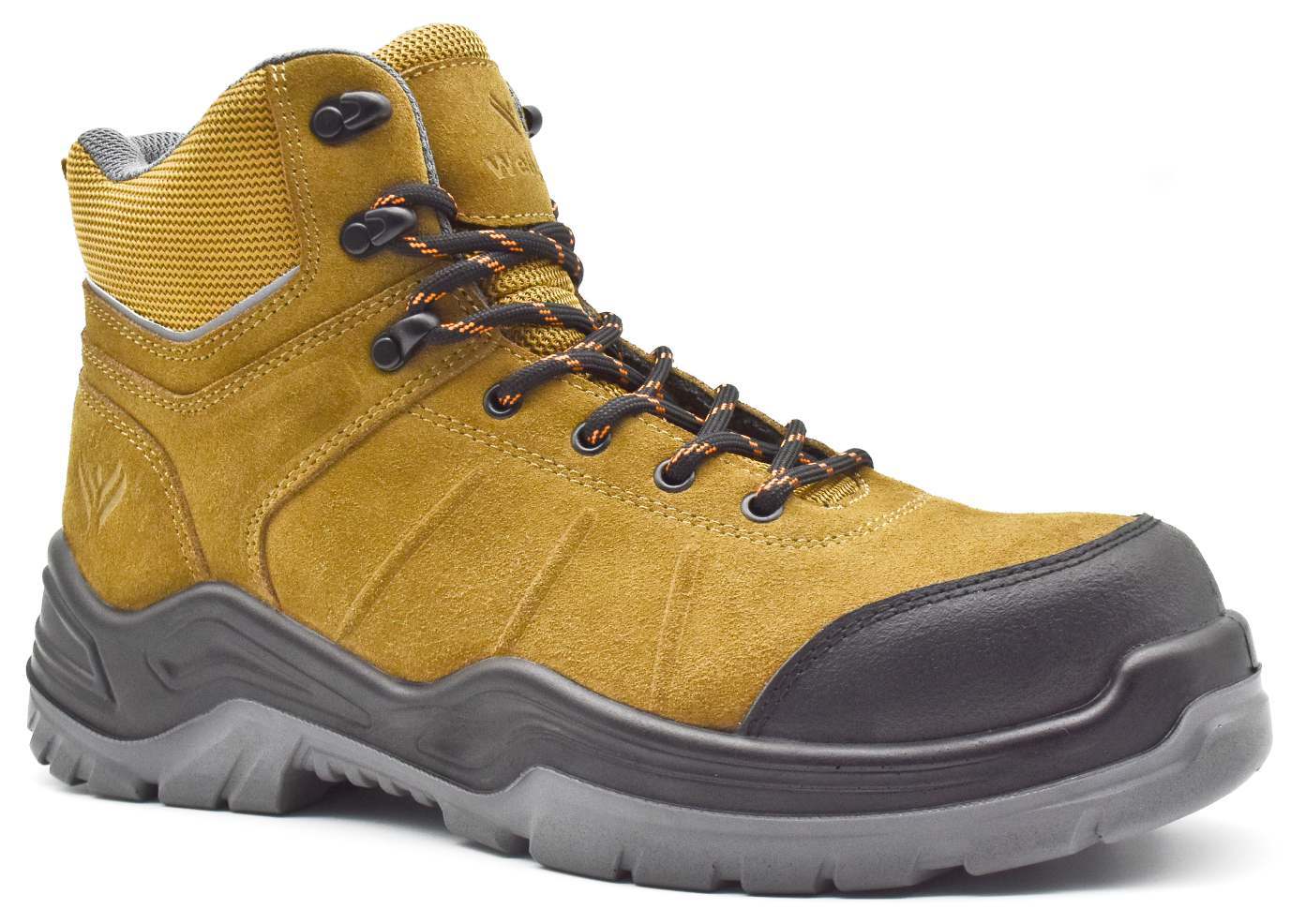 Mid-Cut Safety Boot PN-2465 in Camel/Black
