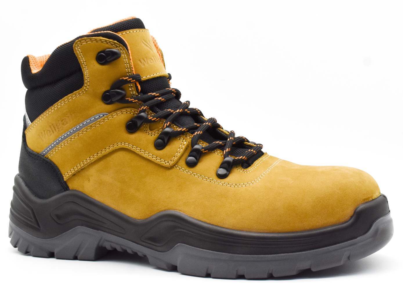 Mid-Cut Safety Boot PN-2466 in Wheat/Black