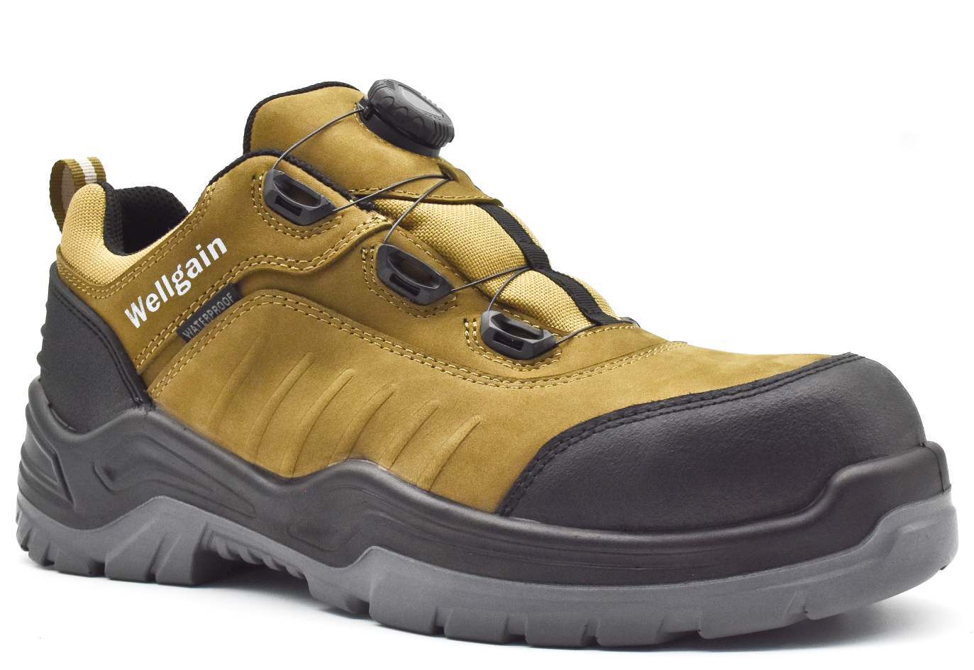 Mid-Cut Safety Boot PN-2472 in Camel/Black