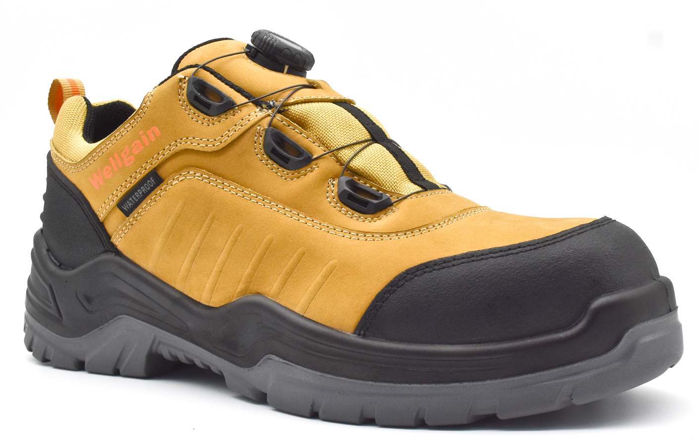 Mid-Cut Safety Boot PN-2472 in Wheat/Black