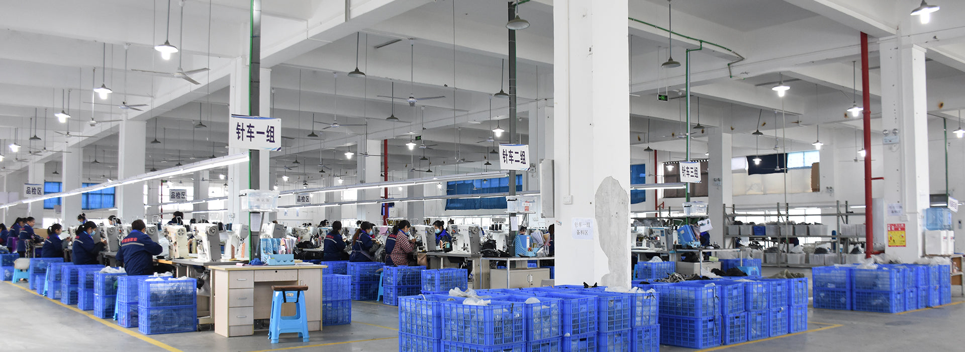 Footwear stitching production line